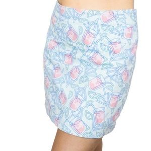 VINEYARD VINES | Squibby Cocktails with Lime Printed Skirt Women’s Size 6